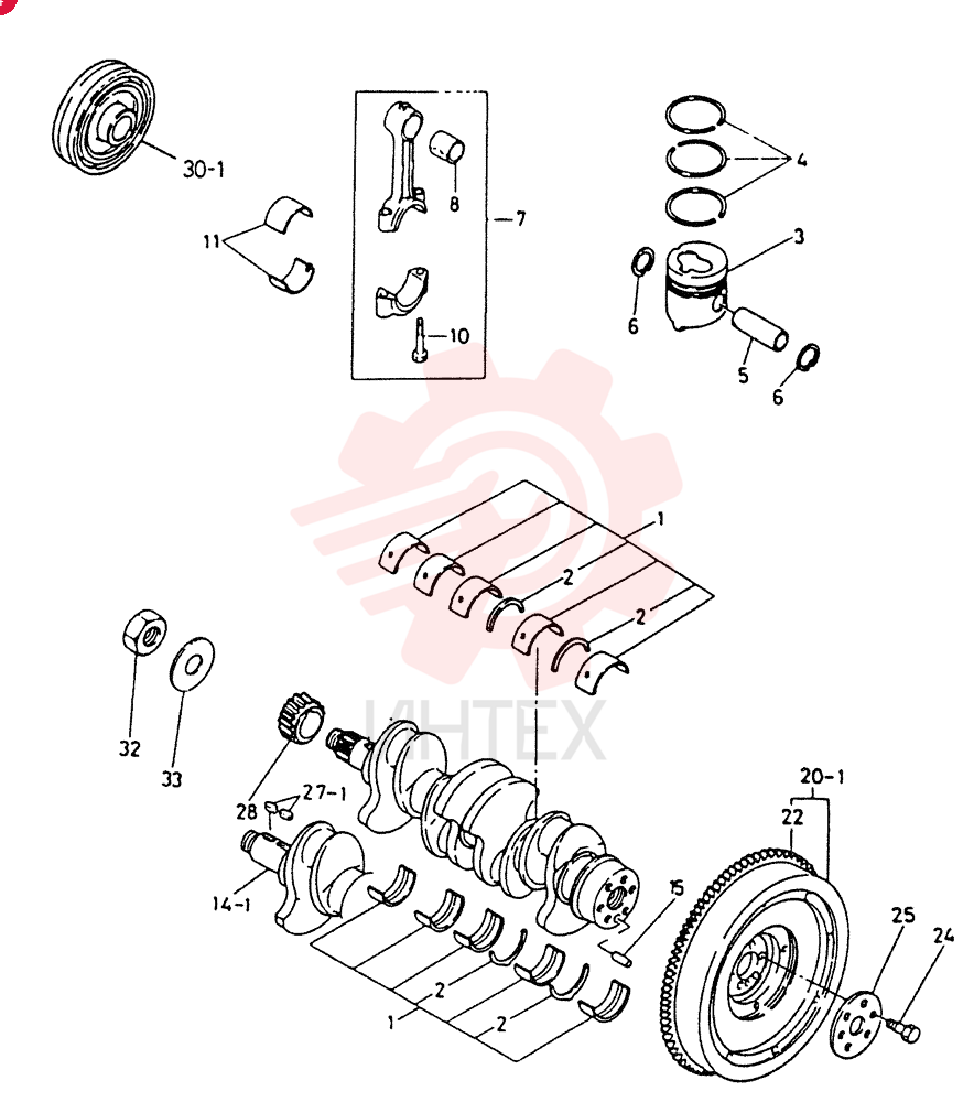 SET OF STD MAIN BRGS VI8941170322