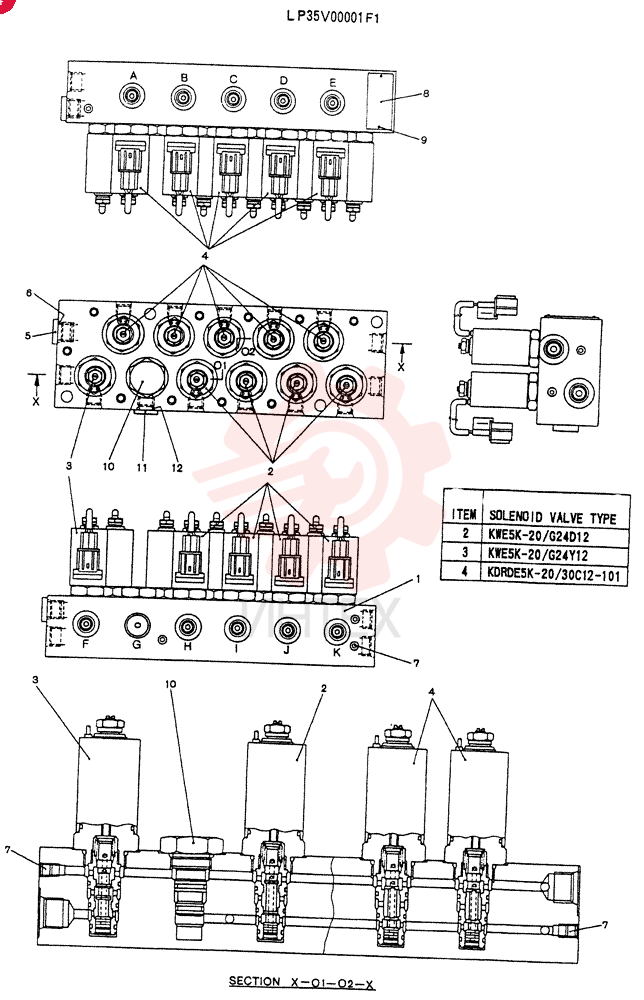VALVE ASSY,SOLENOID LP35V00001F1