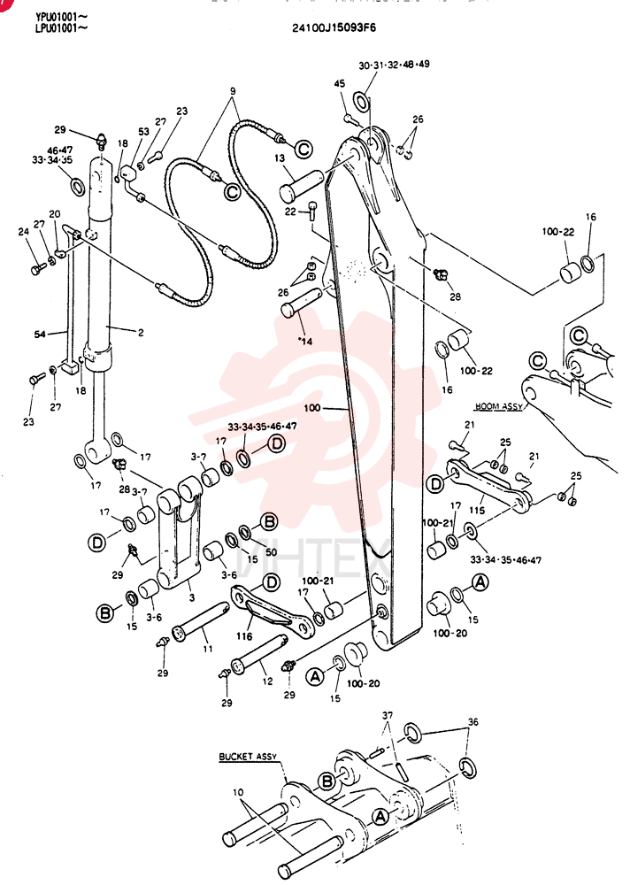 ARM ASSY. 2.5M 24100J15093F6 (2)