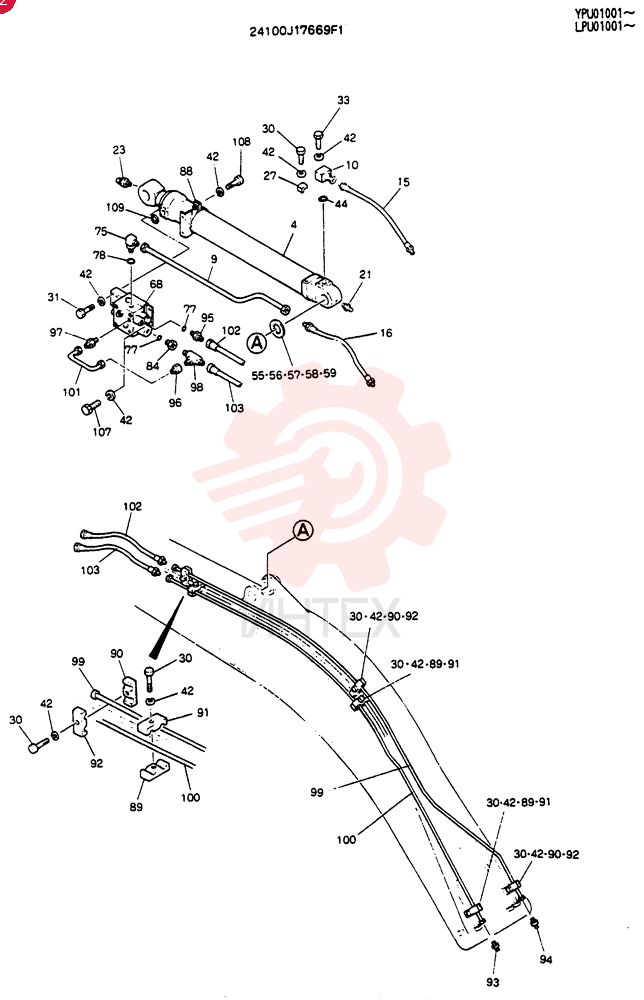 BOOM ASSY, 4.6M 24100J17669F1 (1)