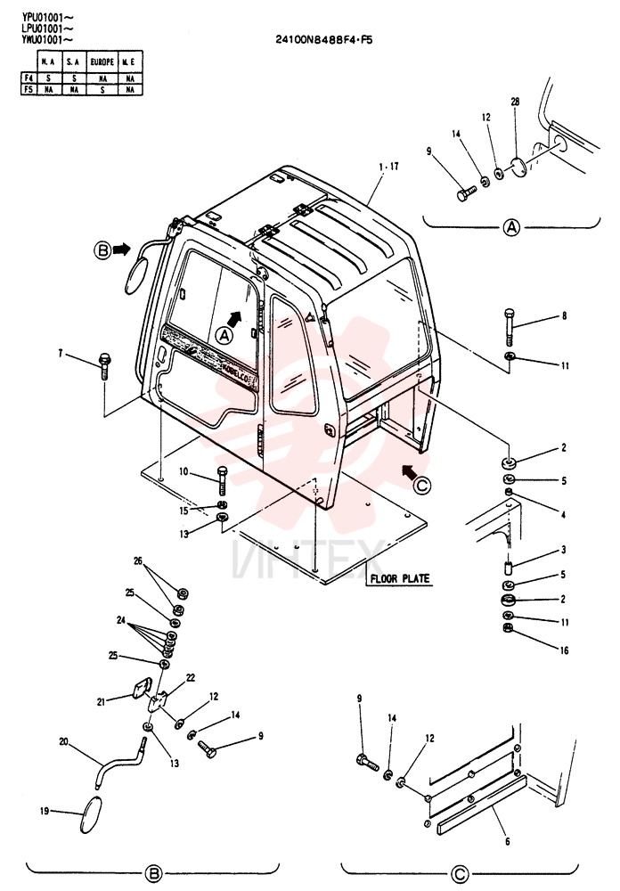 CAB INSTAL 24100N8488F4