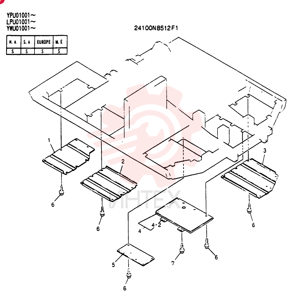 COVER ASSY. UNDER 24100N8512F1