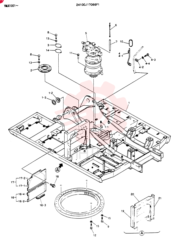 FRAME ASSY, UPP 24100J17064F1