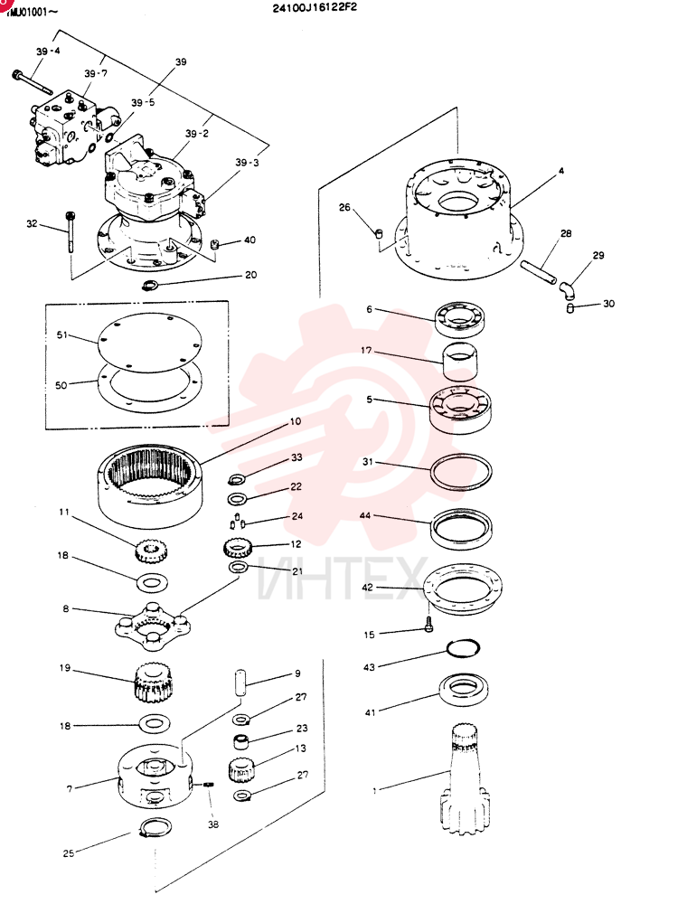 GEAR REDUCTION UNIT 24100J11681F3