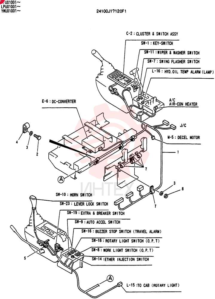 HARNESS ASSY (INST-PANEL) 24100J17120F1