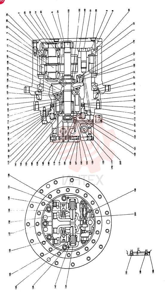 HYDRAULIC MOTOR LP15V00001F1