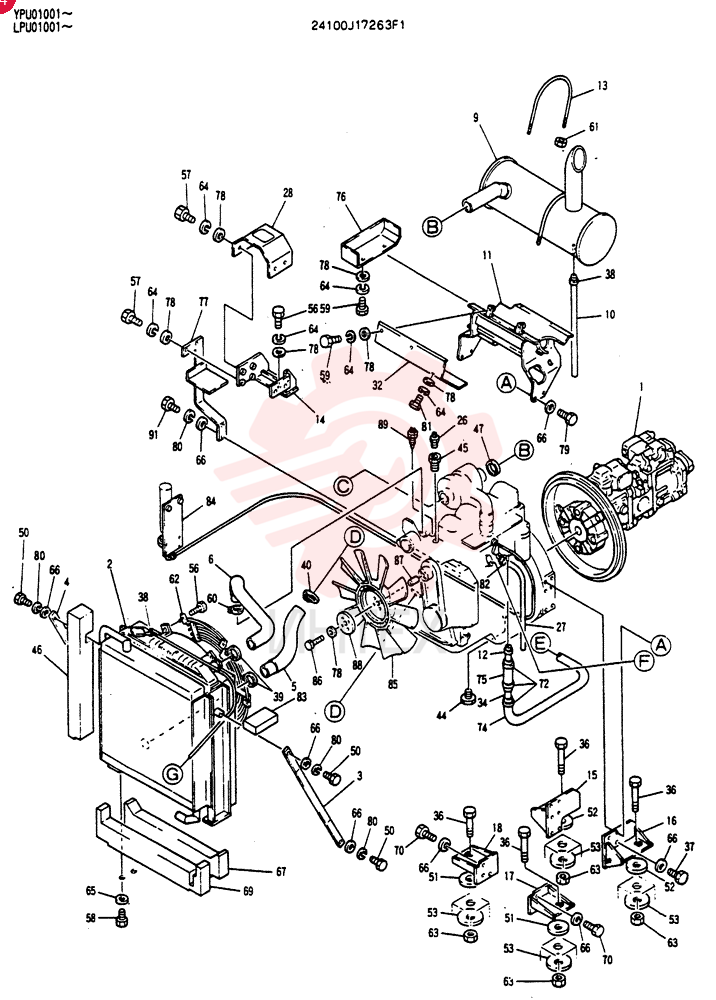 POWER PLANT ASSY (ENGINE INSTALLATION) 24100J17263F1 (2)