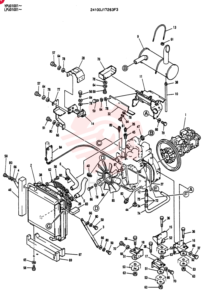POWER PLANT ASSY (ENGINE INSTALLATION) 24100J17263F3 (2)