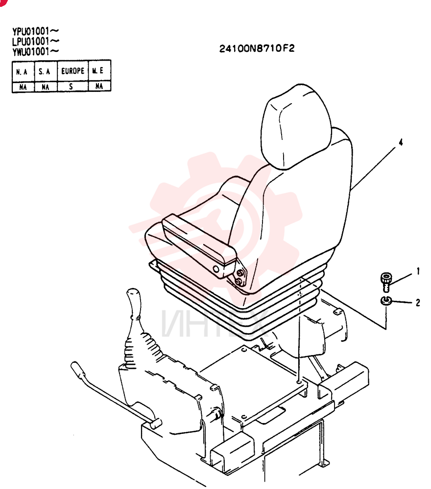 SEAT CROUP 24100N8710F2