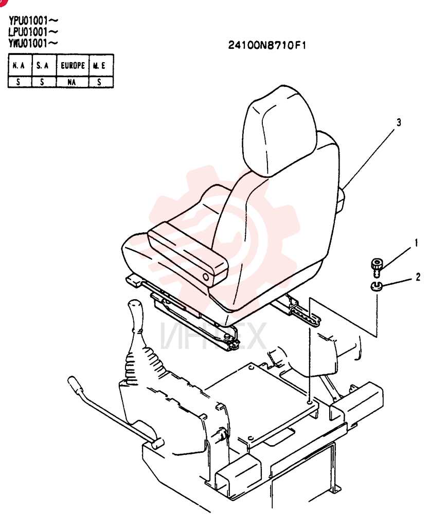 SEAT CROUP 24100N8710F1