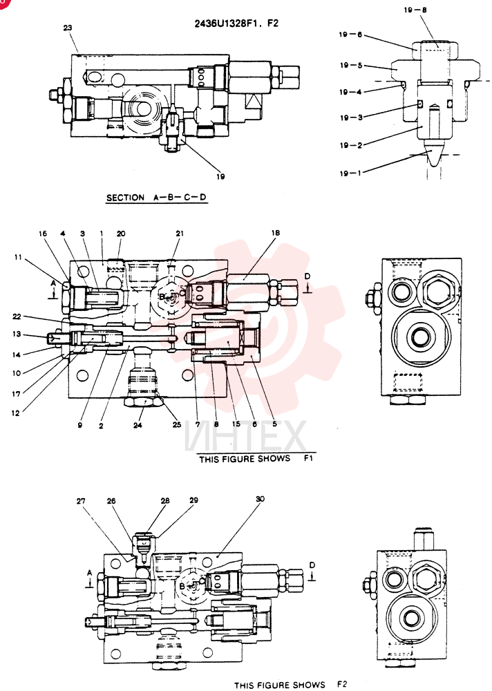Схема (SK130) - EXCAVATOR BTW LPU1001 - LPU2000 (1/98-12/98) 2436U1328F1