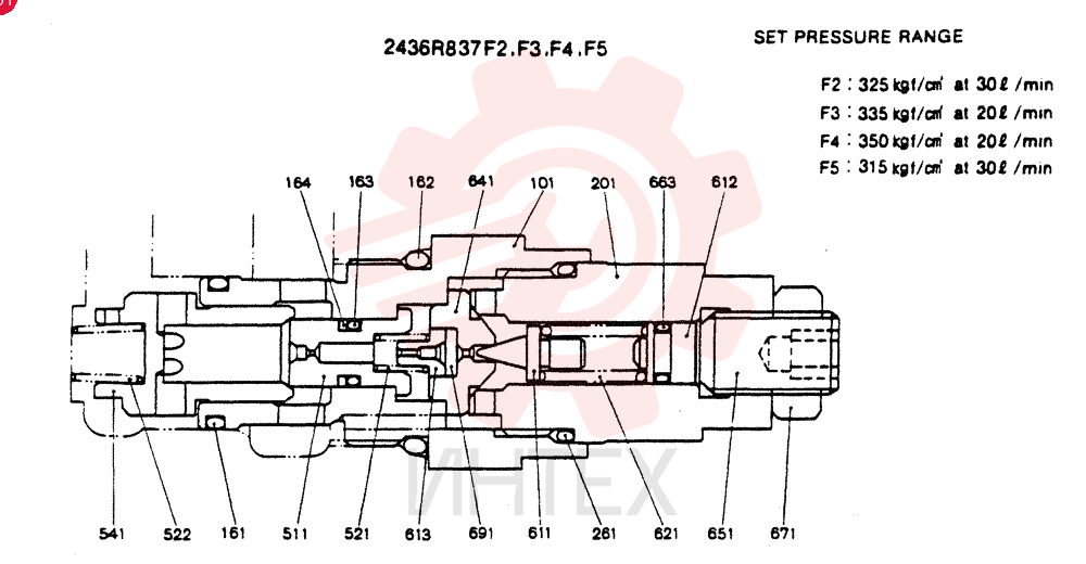 VALVE PRESSURE RELIE 2436R837F2