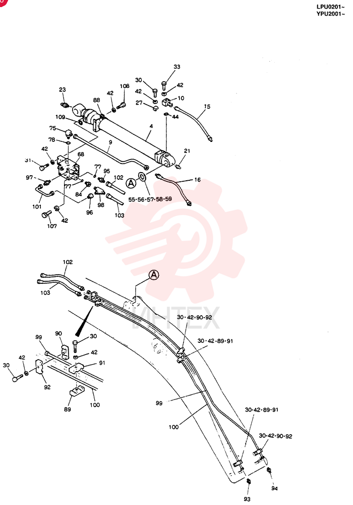 BOOM ASSY, 4.6M (EXTRA), Remarks: -5/98 24100J17669F4 (2)