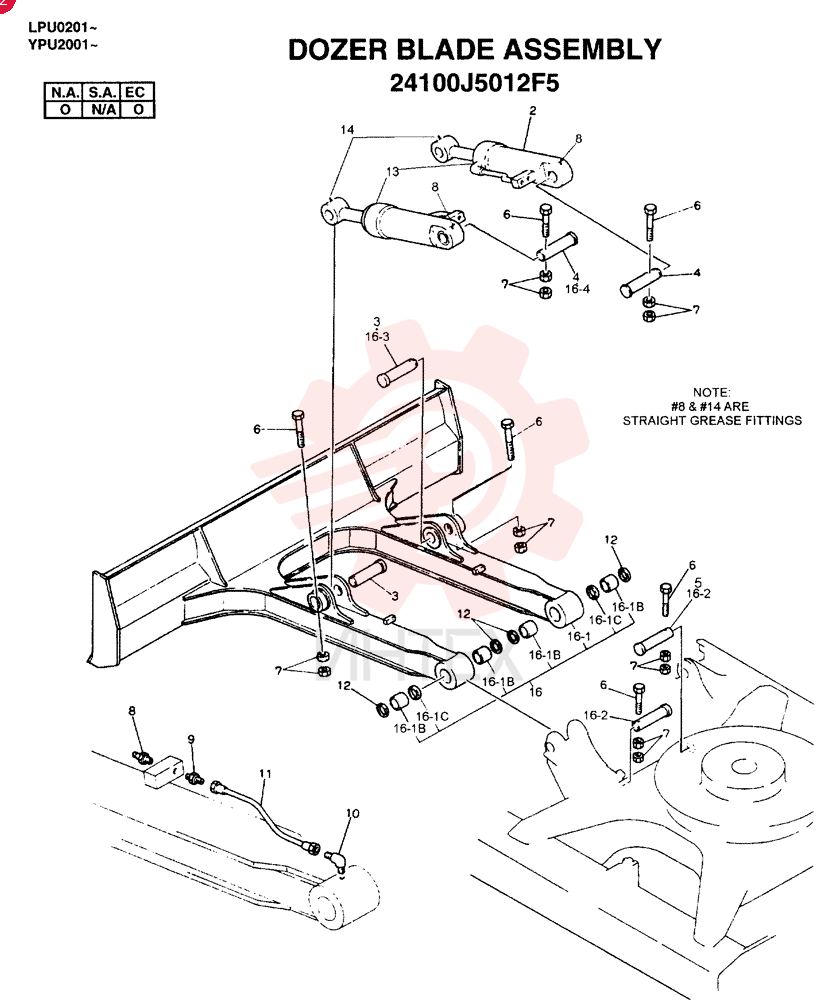 DOZER PREP. KIT (EC), QTY-F3: F3