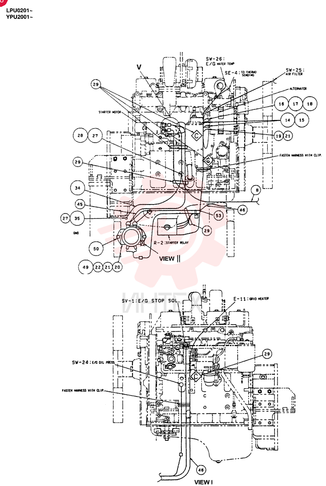 ELECTRICAL WIRING ASSY (N.A. & S.A.), QTY-F1: F1 24100J16964F10 (2)