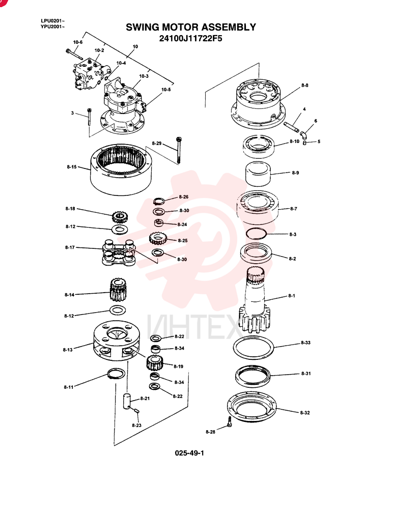 HYDRAULIC MOTOR 24100J11722F5