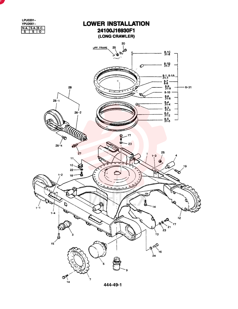 LOW INSTALLATION (LONG CRAWLER) 24100J16930F1