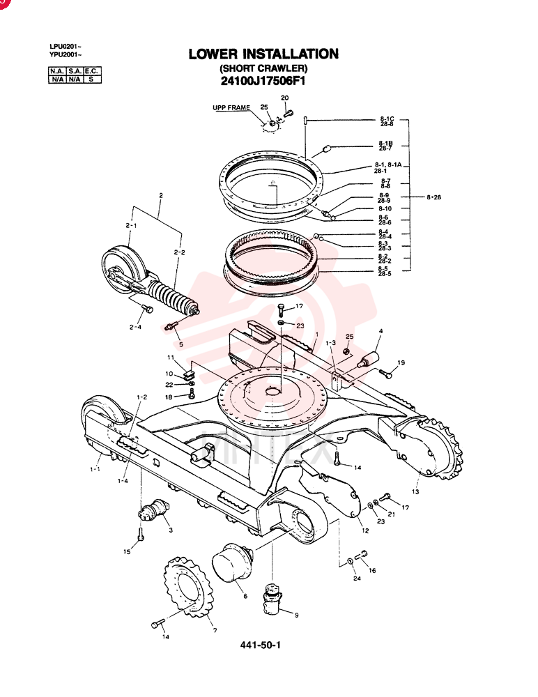 LOWER INSTALLATION (SHORT CRAWLER) 24100J17506F1