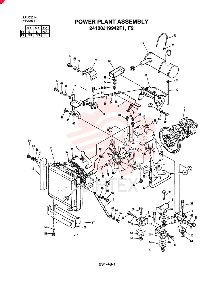 POWER PLANT ASSY. (KAI, SA), QTY-F1: F1 24100J19942F1 (2)