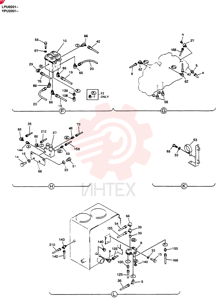 REMOTE CONTROL ASSY (N.A., S.A., BOOM SAFETY, BOOM & ARM SAFETY), QTY-F1: F1 24100J19667F1 (2)