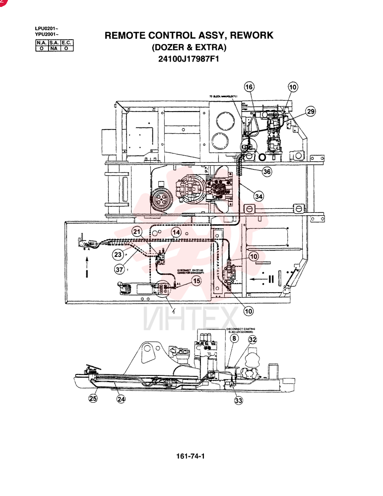 REMOTE CONTROL ASSY, REWORK (DOZER & EXTRA) 24100J17987F1 (2)