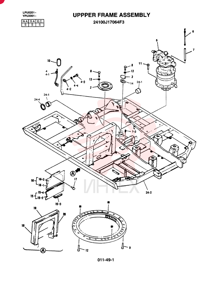 UPPER FRAME ASSY 24100J17064F3