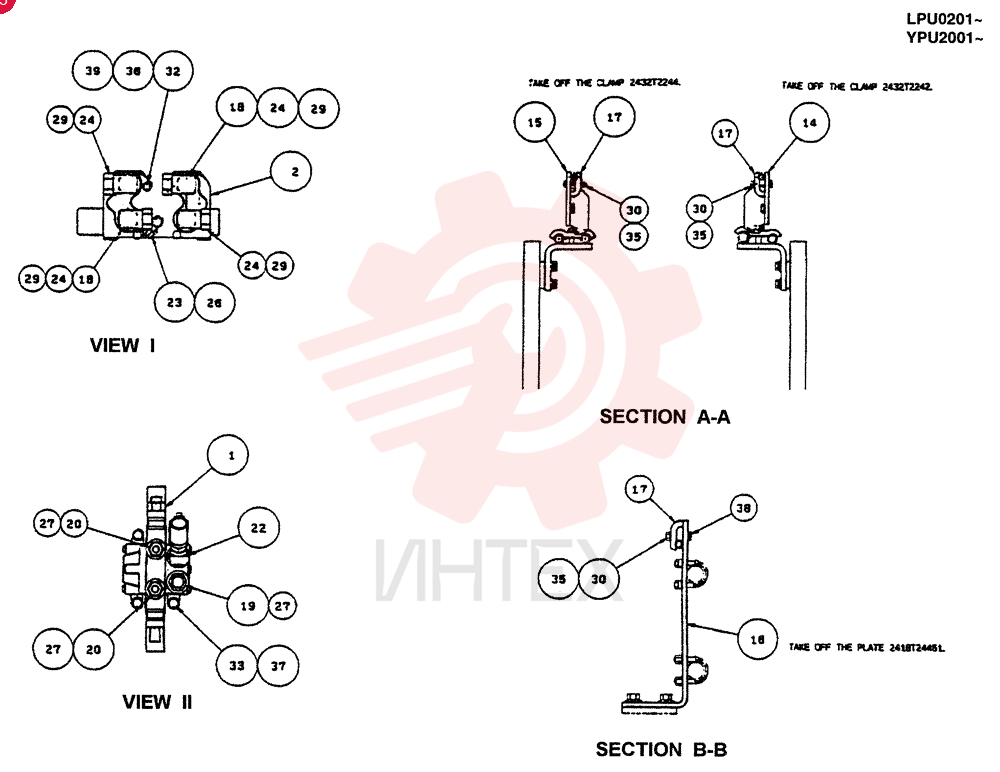 UPPER HYD LINES, REWORK (EXTRA) 24100J17999F1 (2)