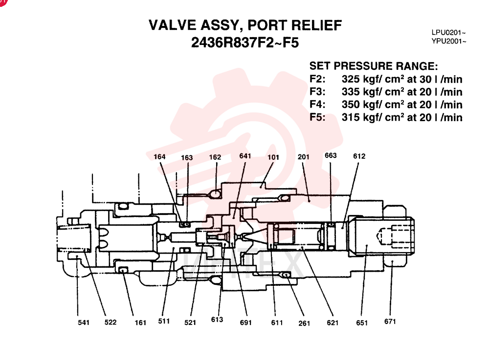 VALVE PRESSURE RELIE 2436R837F2