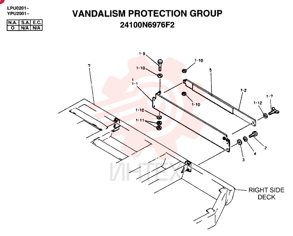VANDALISM GUARD KIT (INCLUDES: 24100J14358F2 & 24100N6976F2) KSP9120-VKIT (1)