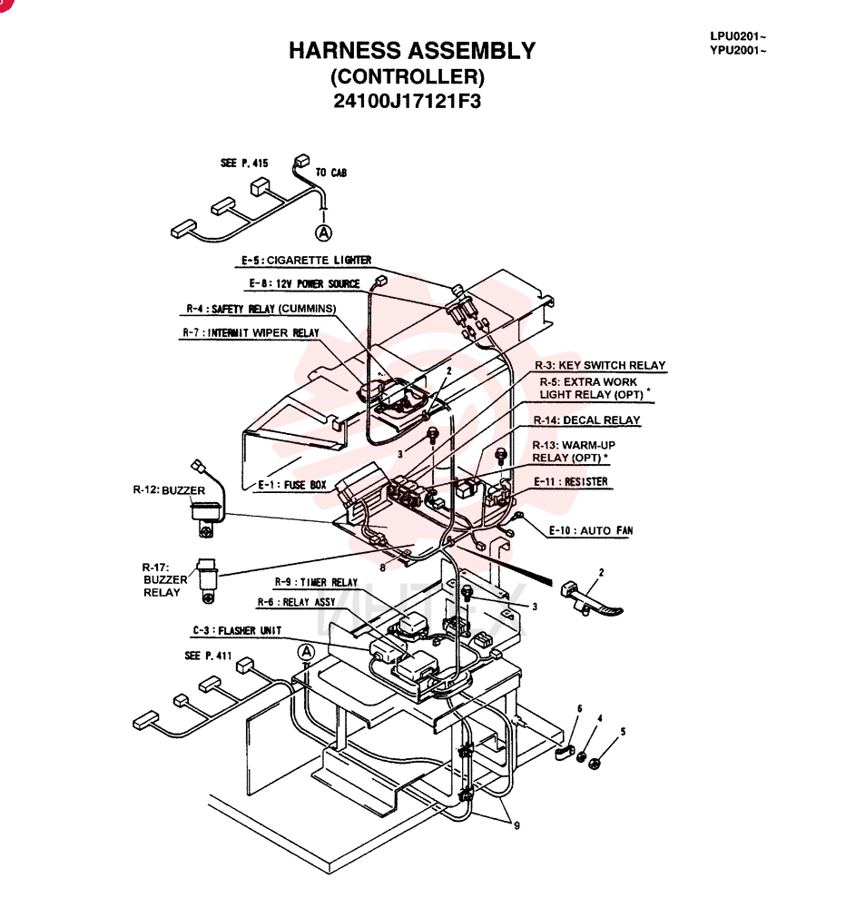 WIRE HARNESS 24100J17121F3