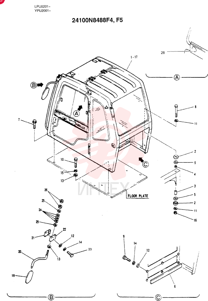 CAB INSTALLATION 24100N8488F4