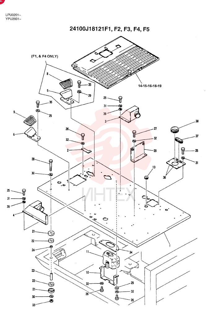 FLOOR PLATE ASSY(STANDARD), Start Year: 15-MAY-98