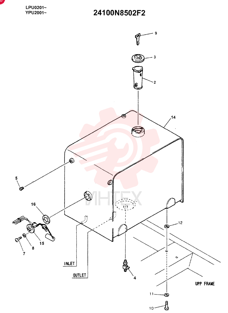 FUEL TANK ASSY 24100N8502F2