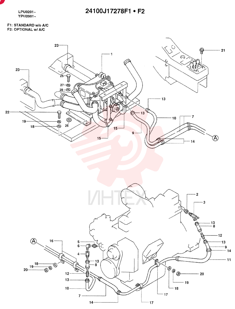 HEATER & DEFROSTER(W/O A/C) 24100J17278F1