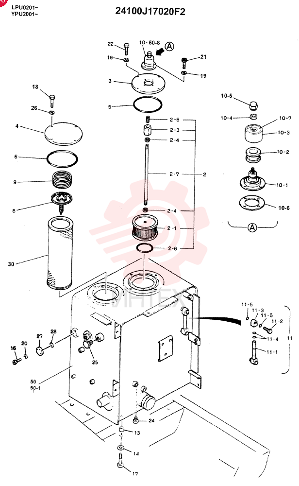 HYDRAULIC TANK ASSY 24100J17020F2