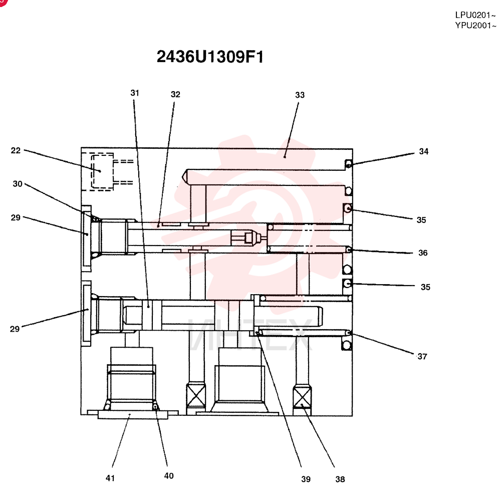 HYDRAULIC VALVE 2436U1309F1
