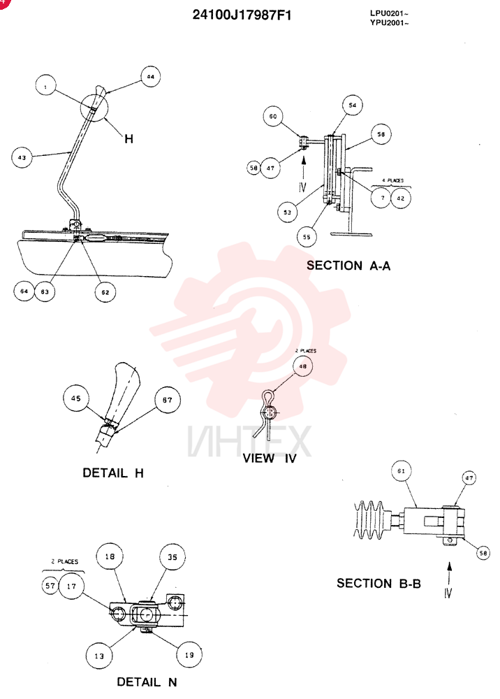 REMOTE CONTROL ASSY, REWORK (DOZER & EXTRA) 24100J17987F1 (4)