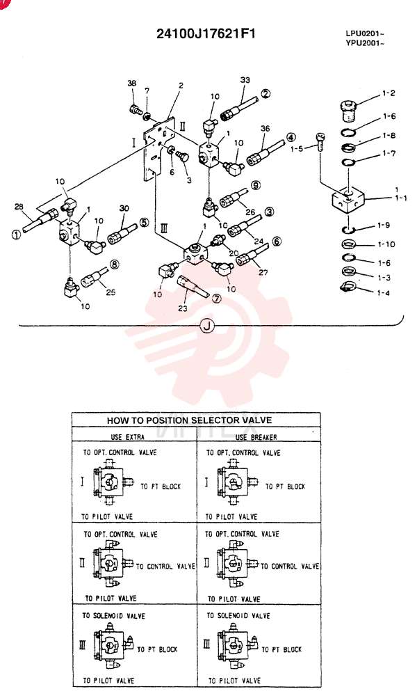 REMOTE CONTROL ASSY, REWORK (DOZER, EXTRA & BREAKER) 24100J17621F1 (2)