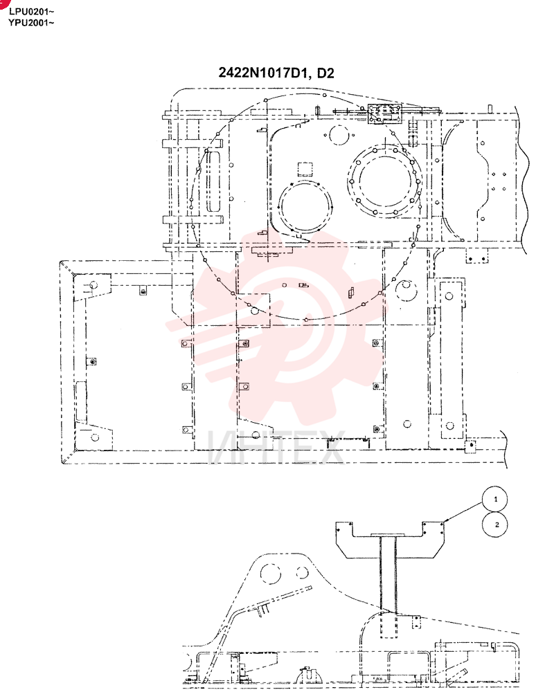 UPPER FRAME, BREAKER (REWORK) 2422N1017D1