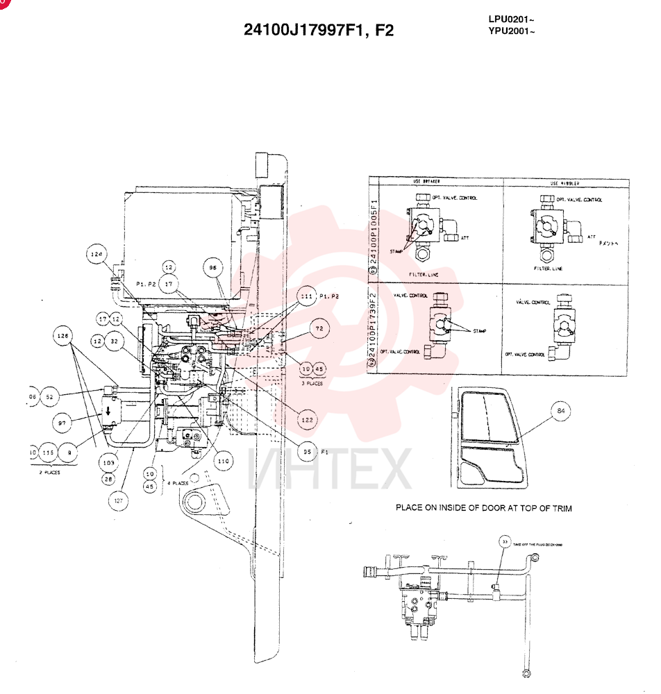 UPPER HYD. LINES, REWORK (KAI NIBBLER & BREAKER ) 24100J17997F1 (1)