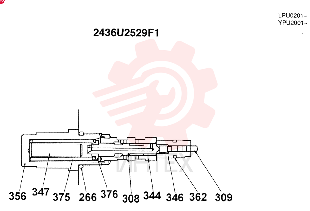 VALVE PRESSURE RELIE 2436U2529F1