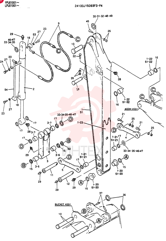 ARM ASSY. 2.5M 24100J15093F3