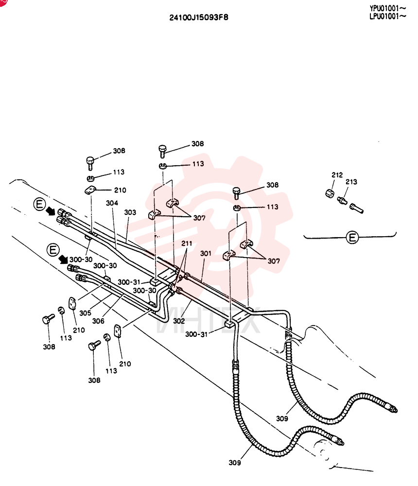 ARM ASSY, 2.5M (8 FT-2 IN) (EXTRA) 24100J15093F8 (1)