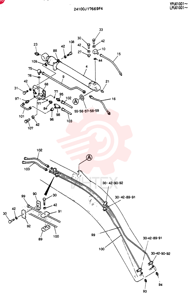 BOOM ASSY, 4.6M 24100J17669F4 (2)