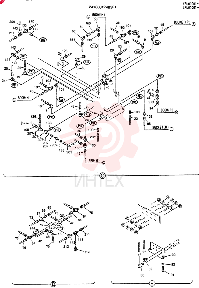 CONTROL LINES, REMOTE (BREAKER) 24100J17483F1 (4)