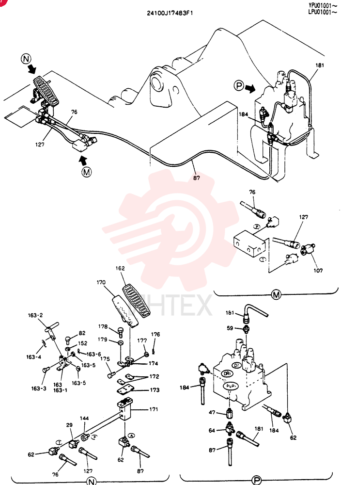 CONTROL LINES, REMOTE (BREAKER) 24100J17483F1 (1)