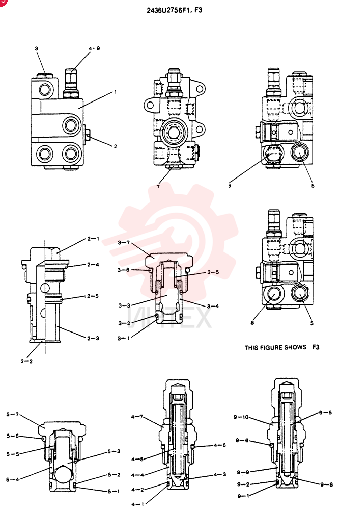 Схема (SK130LC) - EXCAVATOR BTW YPU1001 - YPU2000 (1/98-12/98) 2436U2756F1
