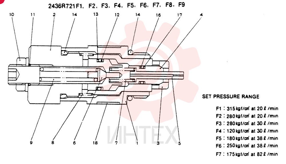 VALVE PRESSURE RELIE 2436R721F1