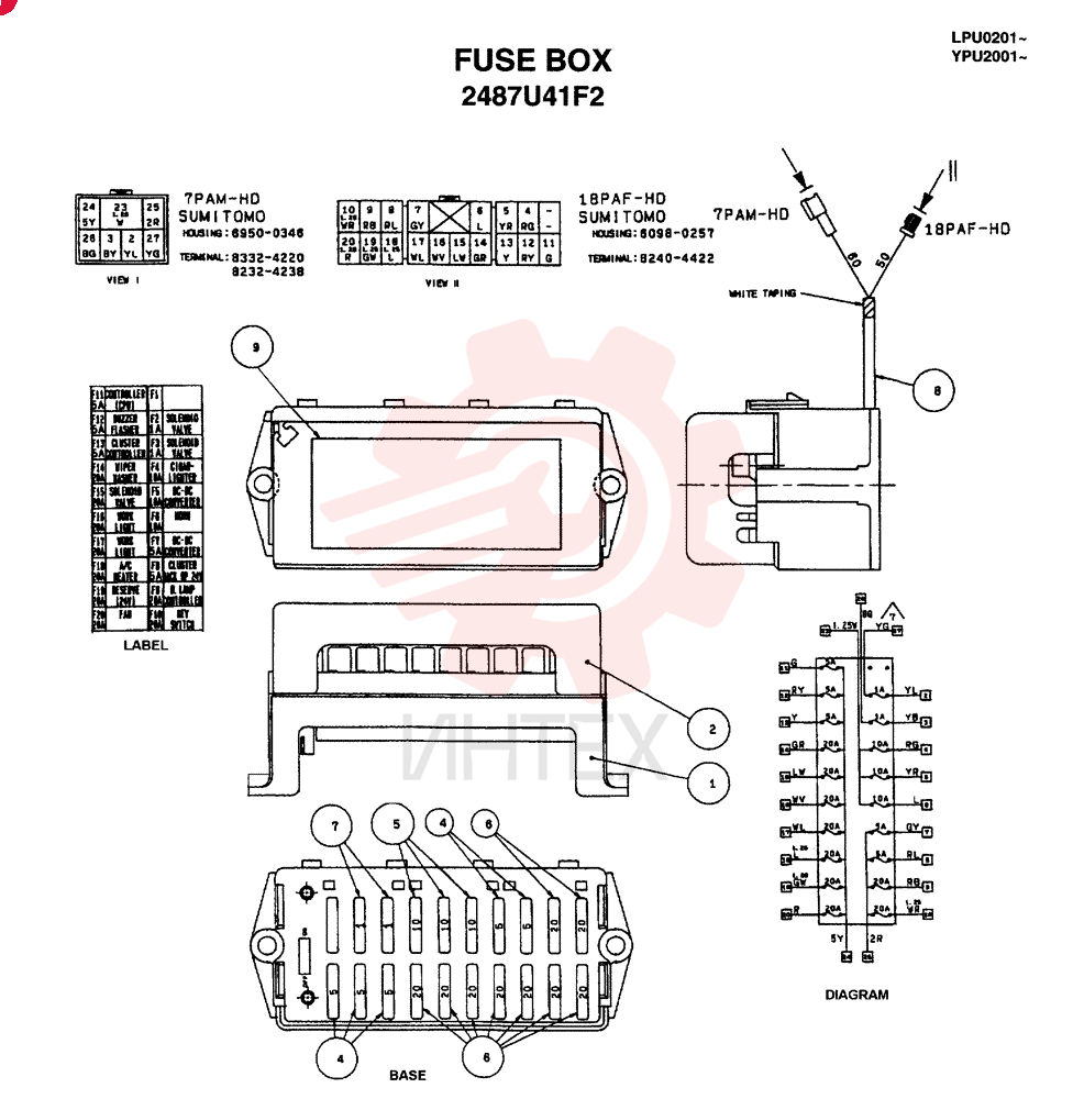 FUSE BOX 2487U41F2