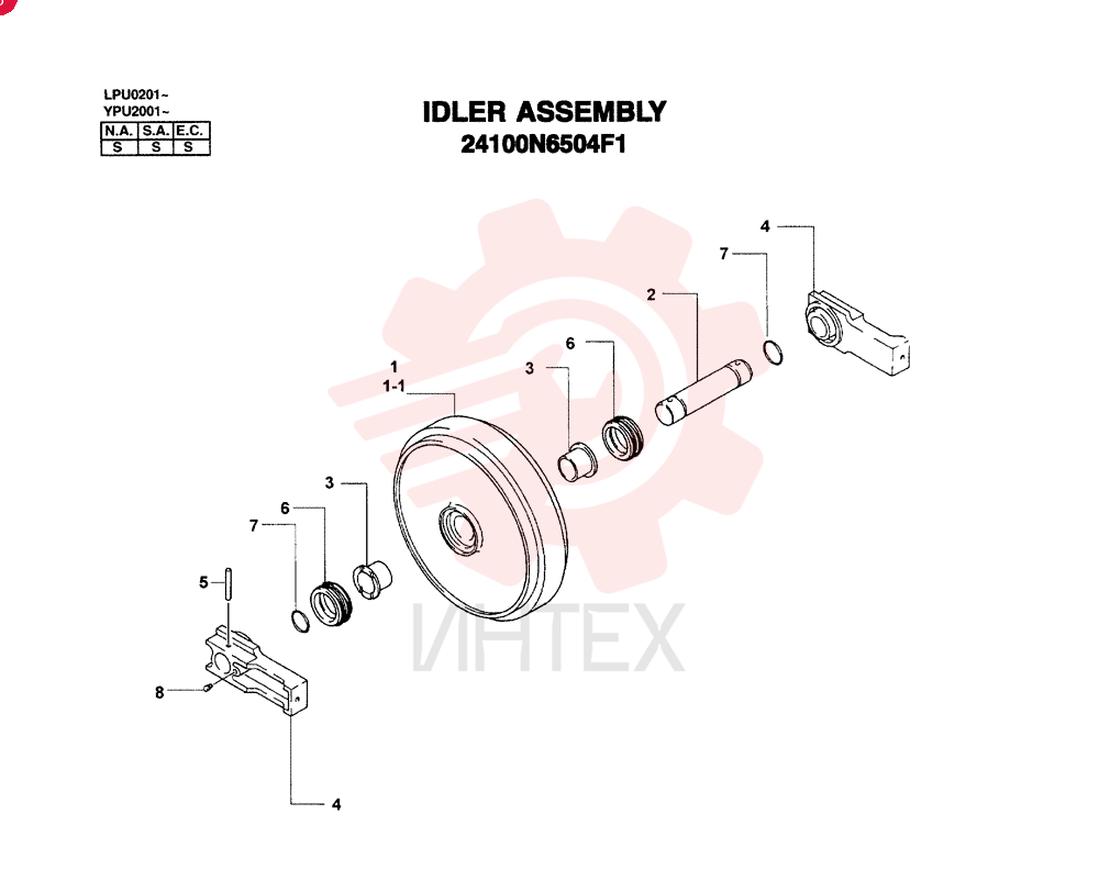 IDLER 24100N6504F1